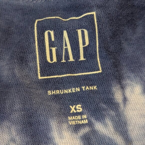 Two Tank Tops XS/S Gap and Route 66 Tie Tied Blue Orange Striped - Picture 11 of 15